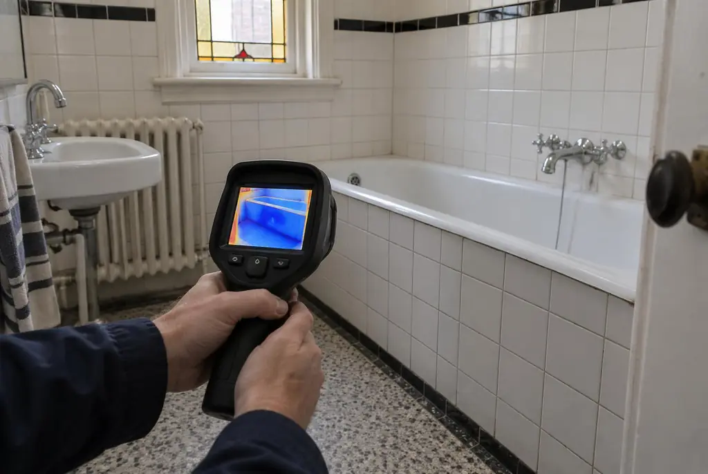 Lekdetectie Gorinchem – onderzoek in een badkamer van een oudere woning